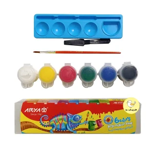 گواش پیوسته آریا 6 رنگ - نوشت افزار