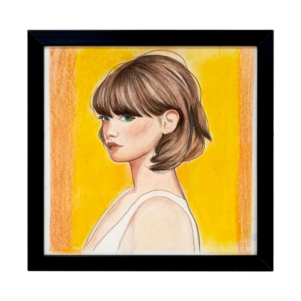 تابلو نقاشی مداد رنگ سفارشی