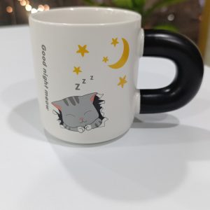 ماگ گربه دسته قطور