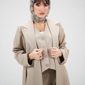 ست ۳ تیکه کت شلوار  جلیقه زنانه